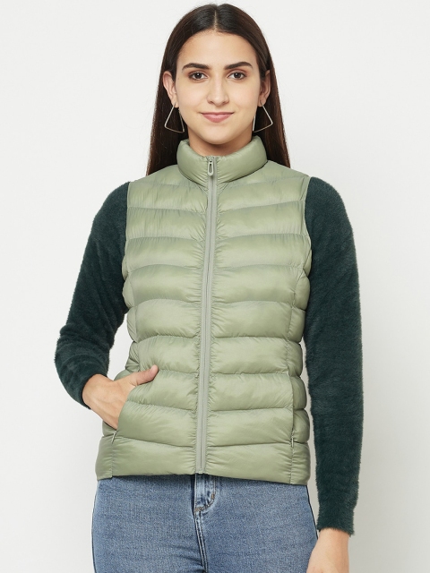 

METTLE Women Green Padded Jacket
