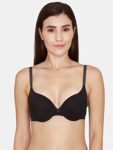 

Zivame Black T-shirt Bra - Underwired Lightly Padded