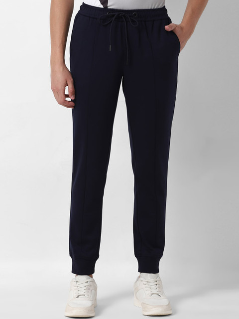 

Louis Philippe Sport Men Navy Blue Solid Slim-Fit Joggers