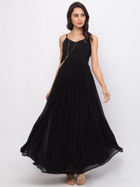 

Iti Black Georgette Maxi Dress