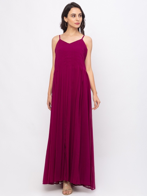

Iti Purple Georgette Maxi Dress