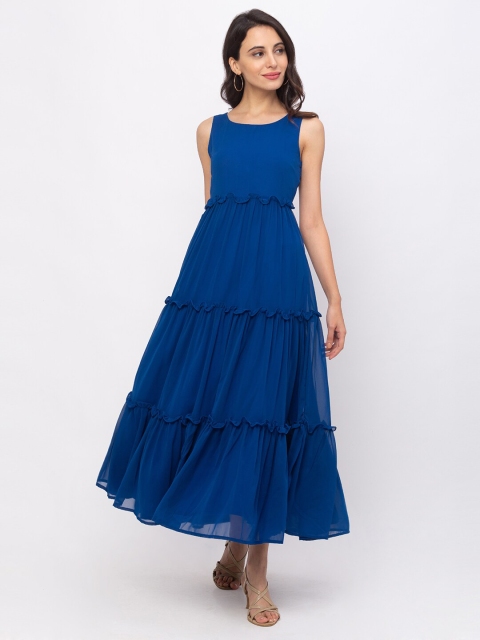 

Iti Blue Tiered Maxi Dress