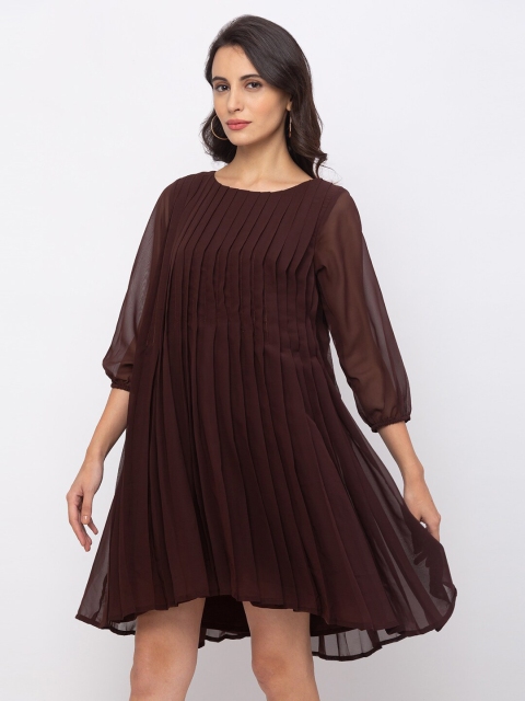 

Iti Brown Georgette Dress