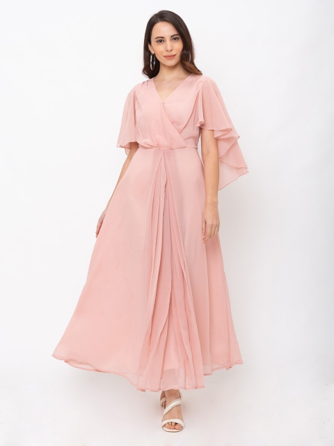 

Iti Pink Georgette Maxi Dress