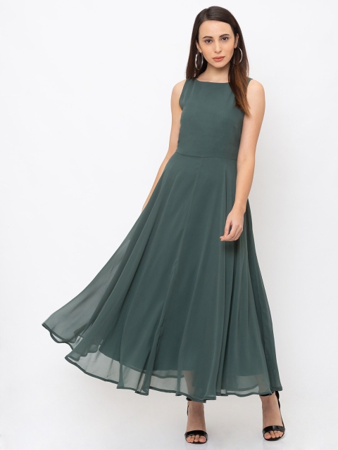 

Iti Green Georgette Maxi Dress