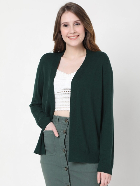 

Vero Moda Women Olive Green Shrug