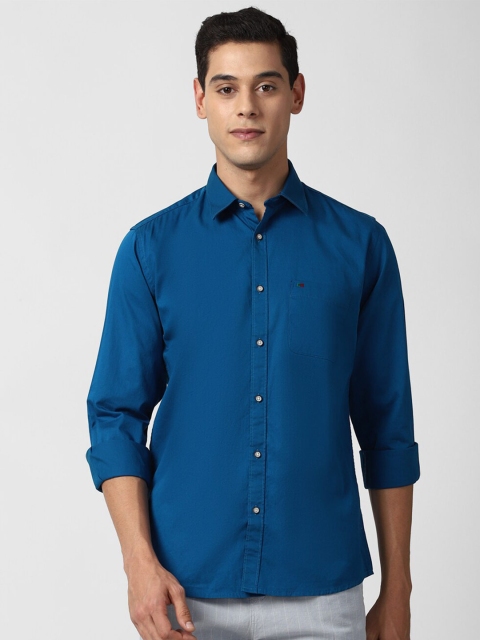 

Peter England Casuals Men Blue Slim Fit Opaque Casual Shirt