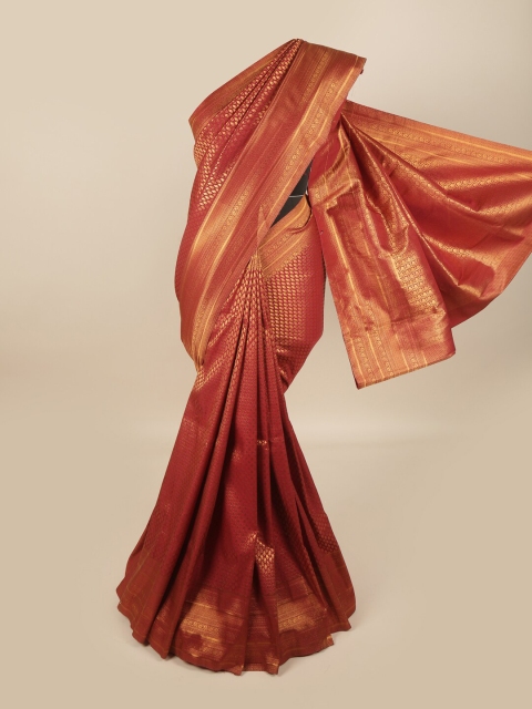 

Pothys Maroon Woven Design Pure Silk Saree