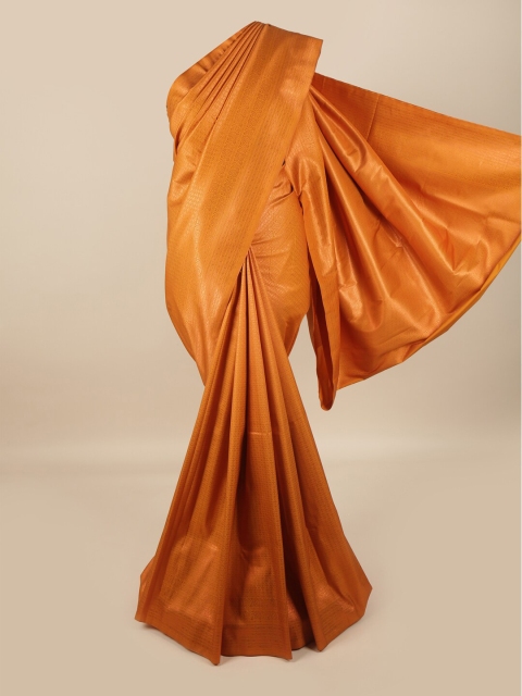 

Pothys Mustard Yellow & Gold-Coloured Ethnic Motifs Zari Pure Silk Saree