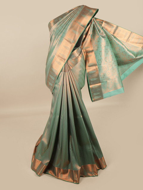 

Pothys Green Woven Design Pure Silk Saree