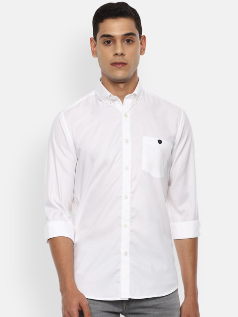 

Van Heusen Sport Men White Slim Fit Opaque Casual Shirt