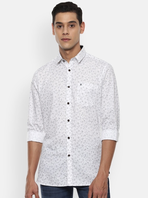 

Van Heusen Sport Men White Slim Fit Floral Opaque Printed Casual Shirt