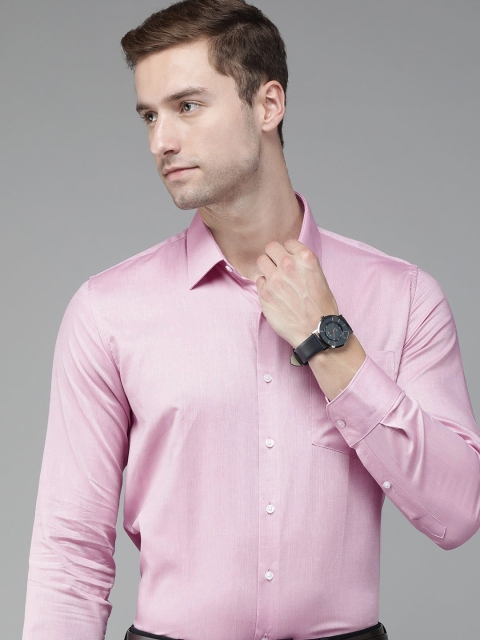 

Van Heusen Men Pink Slim Fit Cotton Formal Shirt