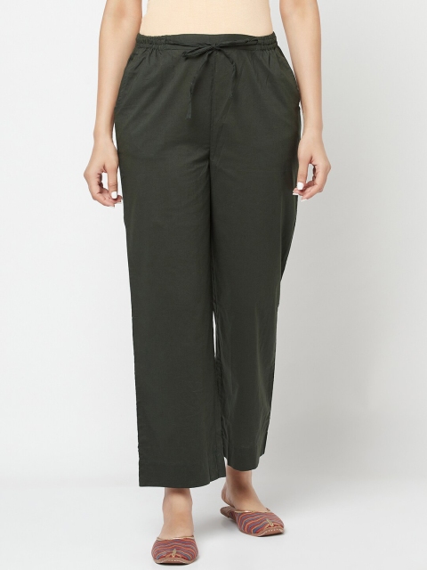 

Fabindia Women Green Ethnic Palazzos