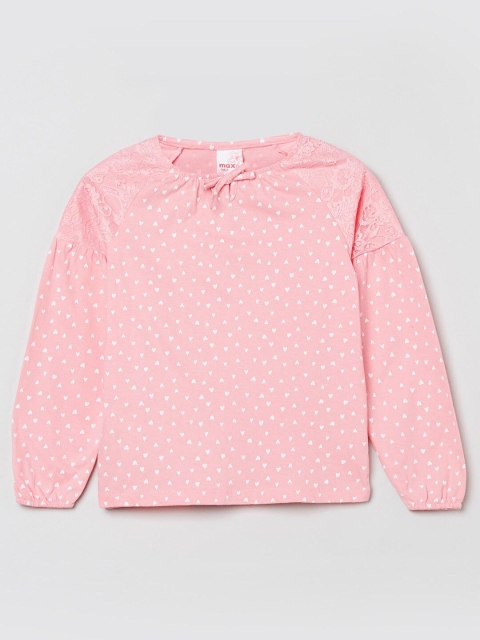 

max Rust Girls Coral Regular Printed Top