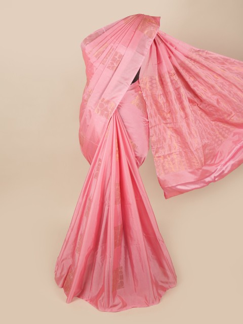 

Pothys Women Pink Woven Design Art Silk Saree