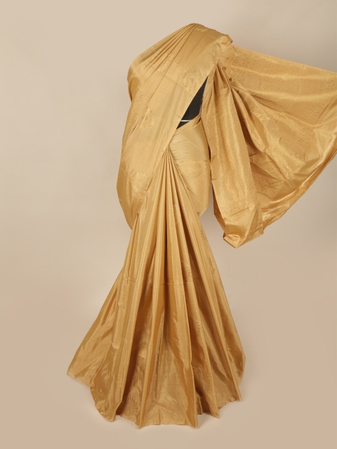 

Pothys Gold-Toned Woven Design Soft Silk Saree