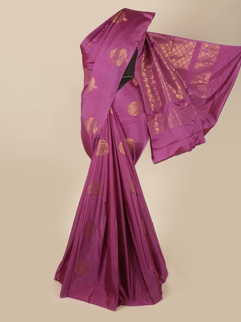 

Pothys Purple & Gold Ethnic Motifs Zari Art Silk Saree