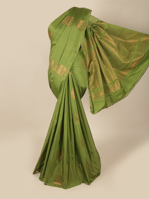 

Pothys Green Ethnic Motifs Zari Art Silk Saree