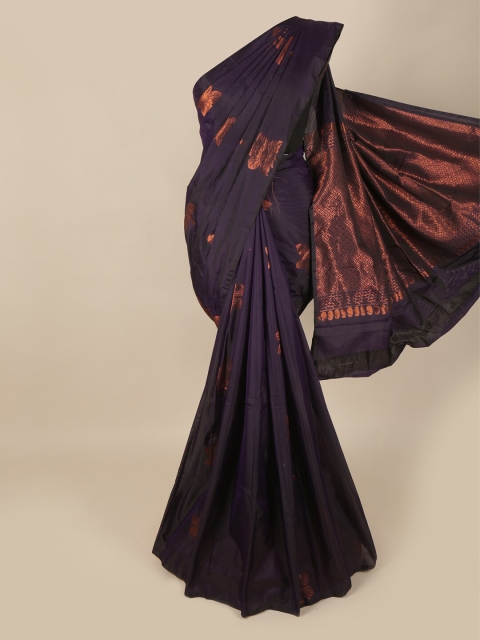 

Pothys Purple Woven Design Soft Silk Saree