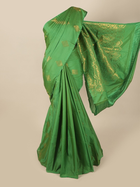 

Pothys Green & Gold Ethnic Motifs Zari Art Silk Saree