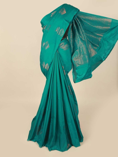 

Pothys Green & Gold-Coloured Ethnic Motifs Zari Art Silk Saree