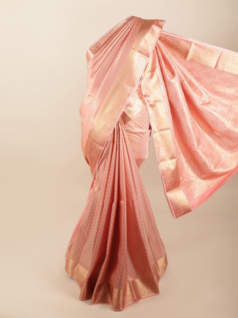 

Pothys Pink & Gold-Coloured Zari Art Silk Saree
