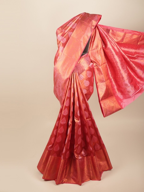 

Pothys Red & Pink Ethnic Motifs Zari Art Silk Saree
