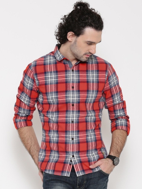 

United Colors of Benetton Red Checked Casual Shirt