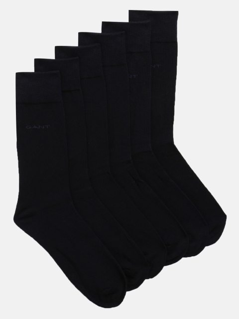 

GANT Men Black Pair Of 3 Self Design Regular Fit Socks