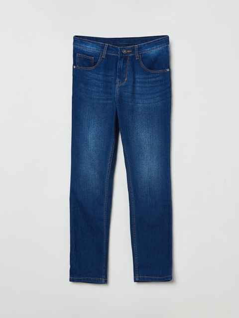 

max Boys Blue Slim Fit Light Fade Stretchable Jeans