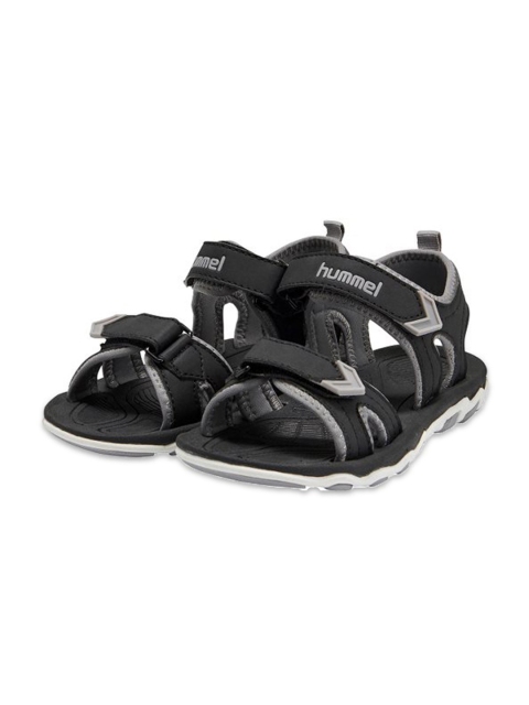

hummel Unisex Kids Black & Grey Comfort Sandals