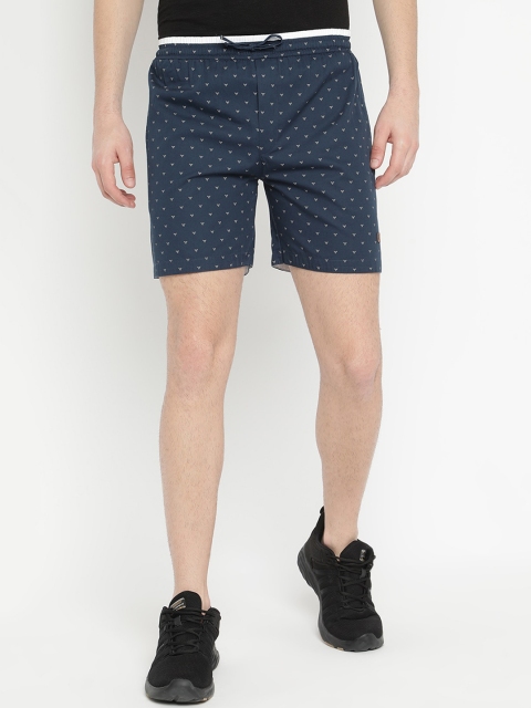 

V2 Value & Variety Men Navy Blue Printed Sports Shorts