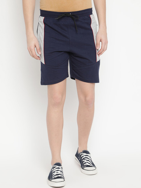 

V2 Value & Variety Men Navy Blue Colourblocked Sports Shorts