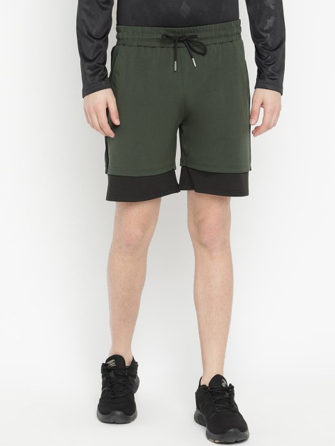 

V2 Value & Variety Men Olive Green Sports Shorts