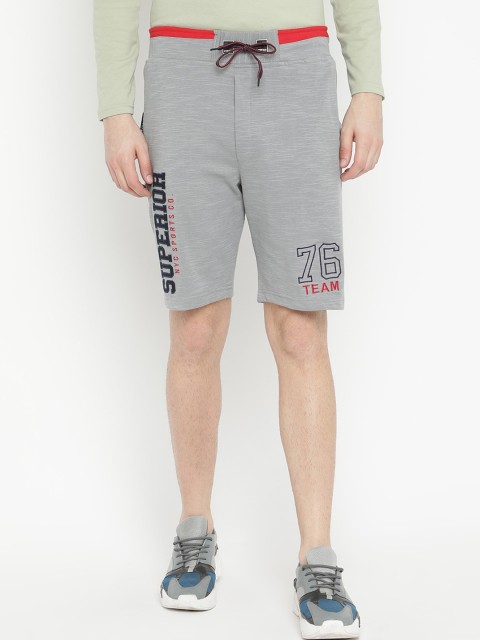 

V2 Value & Variety Men Grey Typography Printed Regular Shorts