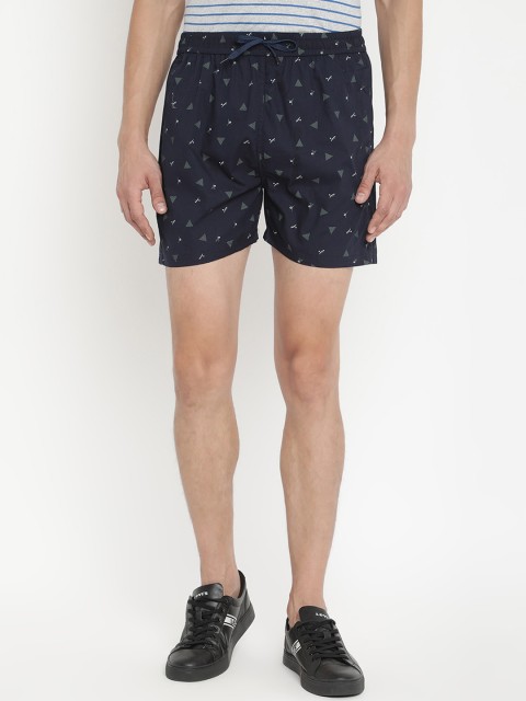 

V2 Value & Variety Men Navy Blue Printed Regular Shorts