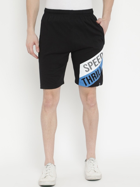 

V2 Value & Variety Men Black Printed Sports Shorts