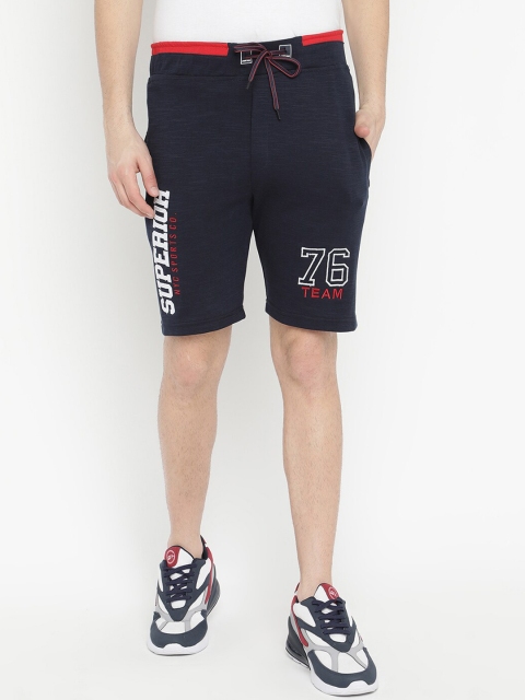 

V2 Value & Variety Men Navy Blue Printed Sports Shorts