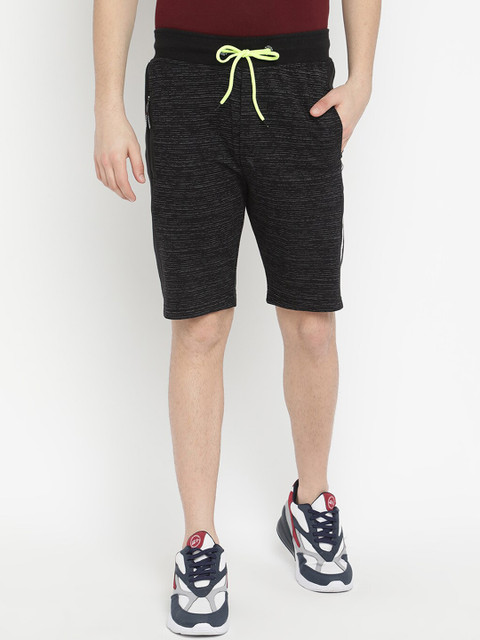 

V2 Value & Variety Men Black Cotton Sports Shorts
