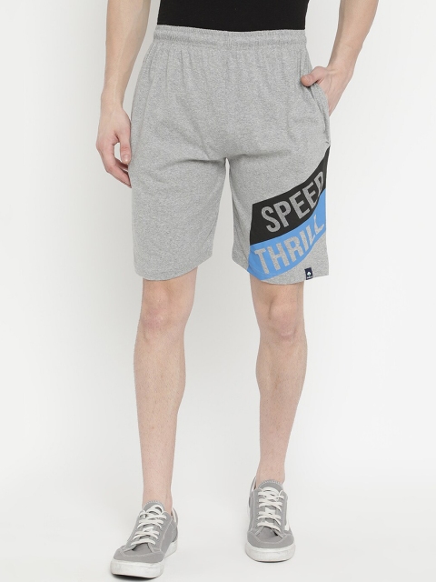 

V2 Value & Variety Men Grey Melange Regular Shorts