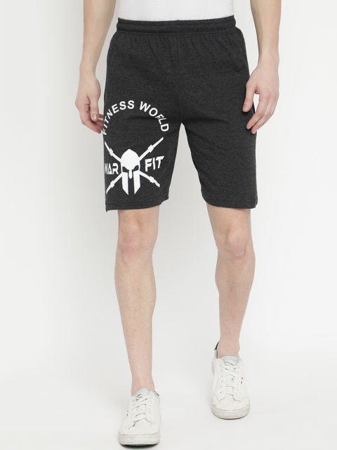 

V2 Value & Variety Men Grey Typography Printed Regular Shorts