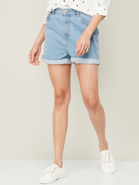 

Ginger by Lifestyle Women Blue Denim Shorts