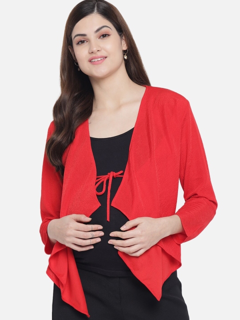

Aujjessa Women Red Maternity Shrug