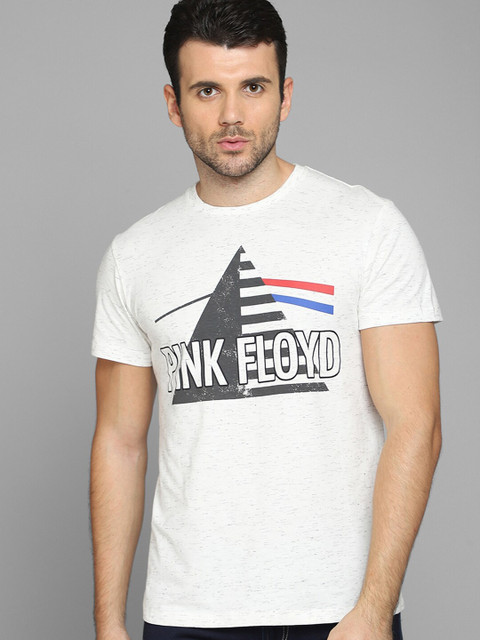

Free Authority Men White Pink Floyd Printed T-shirt
