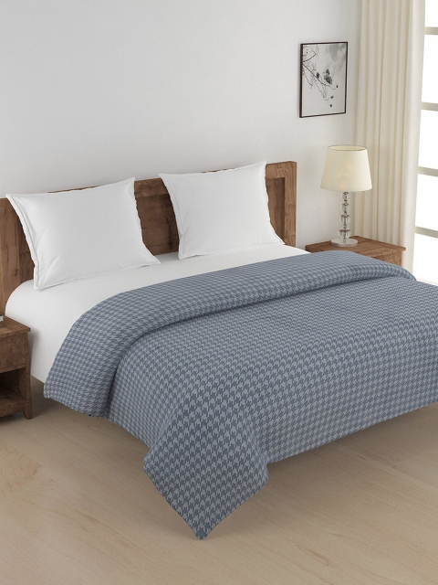 

SWAYAM Grey Geometric AC Room 150 GSM Double Bed Comforter