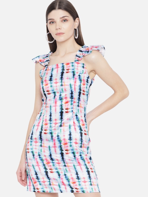 

Samshek Multicoloured Tie and Dye Dyed Satin Midi Dress, Multi