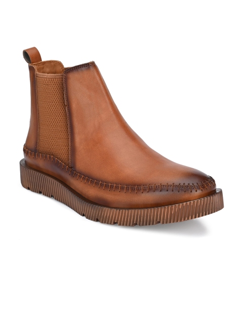 

Big Fox Men Tan Mid-Top Flat Boots