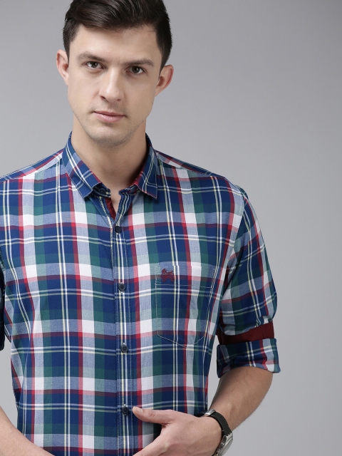 

Van Heusen Sport Men Multicoloured Slim Fit Tartan Checked Casual Shirt, Multi