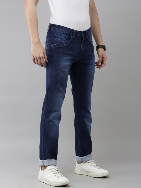 

VAN HEUSEN DENIM LABS Men Blue Slim Fit Low-Rise Light Fade Stretchable Jeans
